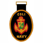 LU Navy crest woven push-fit