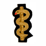 Aesculapian staff gold