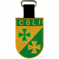 [:de]CSLI Wappen mit Aufschiebeschlaufe [:en]Brasão de armas trançado da CSLI com anel de suspensão[:]